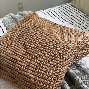 Casaluna Knit Blanket - Warm Brown